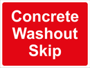 Temporary Sign - Concrete Washout Skip
