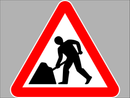 Temporary Sign - 7001-Men at work