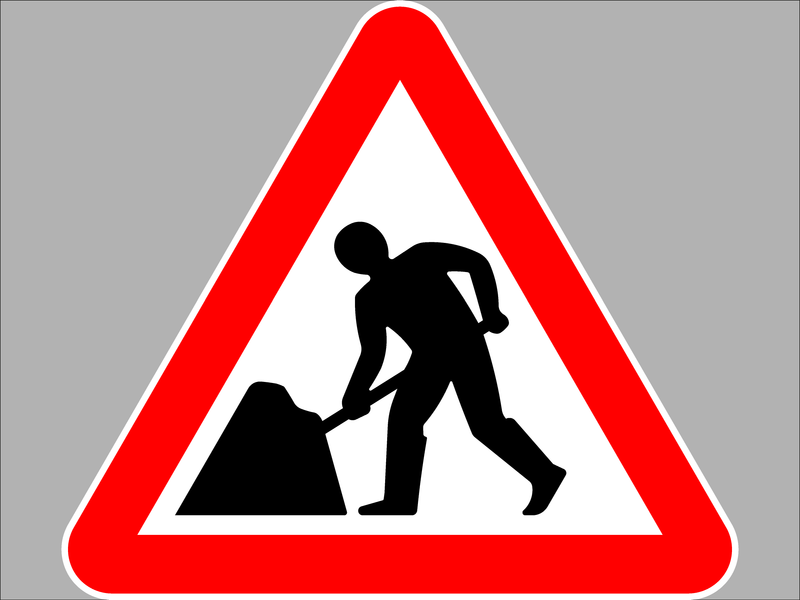 Temporary Sign - 7001-Men at work