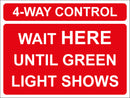Temporary Sign - 4-way control