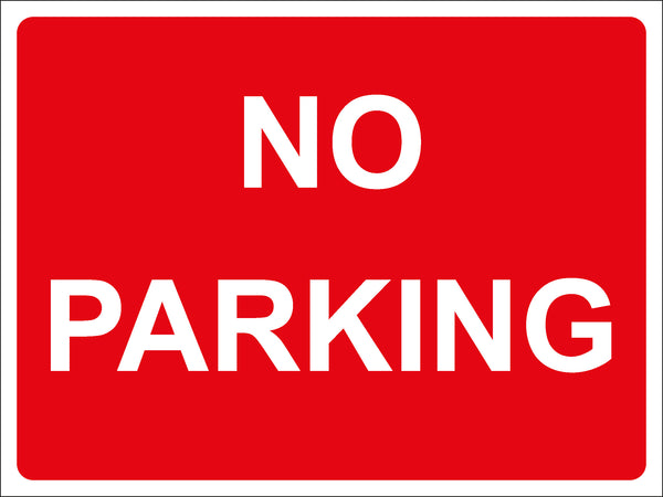 Temporary Sign - NO PARKING