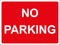Temporary Sign - NO PARKING