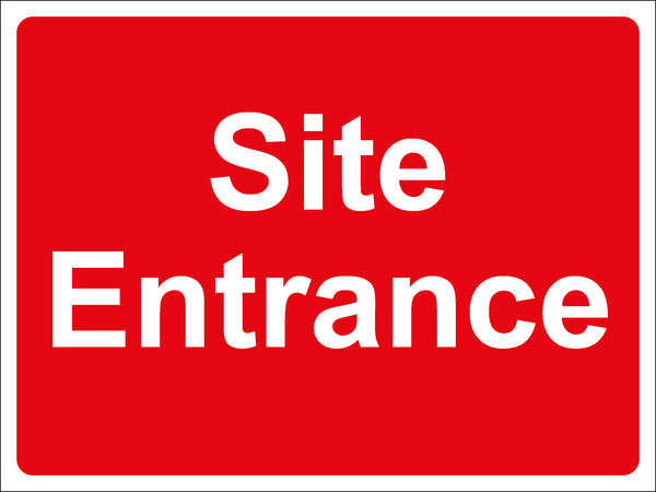 Temporary Sign - Site Entrance