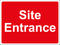 Temporary Sign - Site Entrance