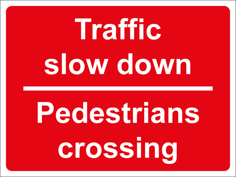 Temporary Sign - Traffic slow down