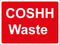 Temporary Sign - COSHH Waste