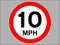 Temporary Sign - Speed Limit 10mph