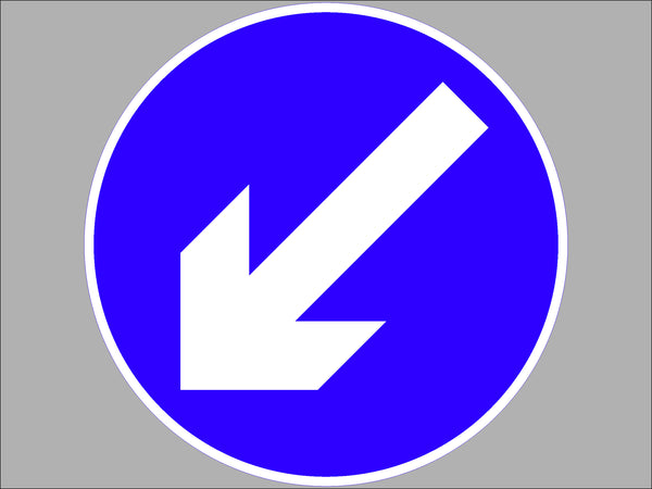 Temporary Sign - Directional Arrow Left - 610