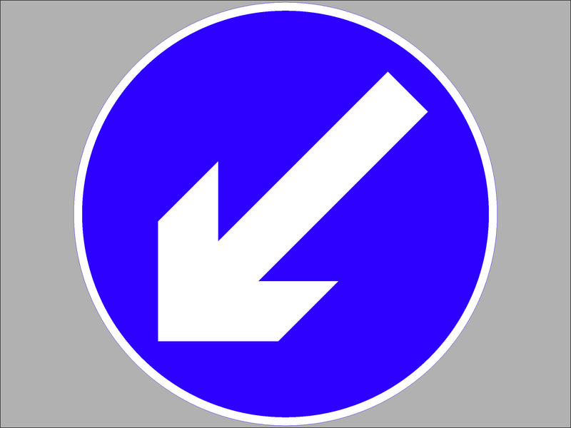 Temporary Sign - Directional Arrow Left - 610