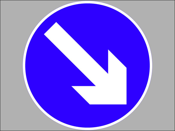 Temporary Sign - Directional Arrow Right - 610