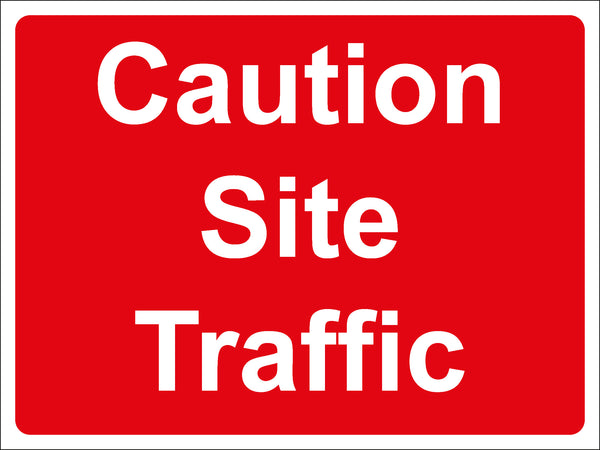 Temporary Sign - Caution Site Traffic