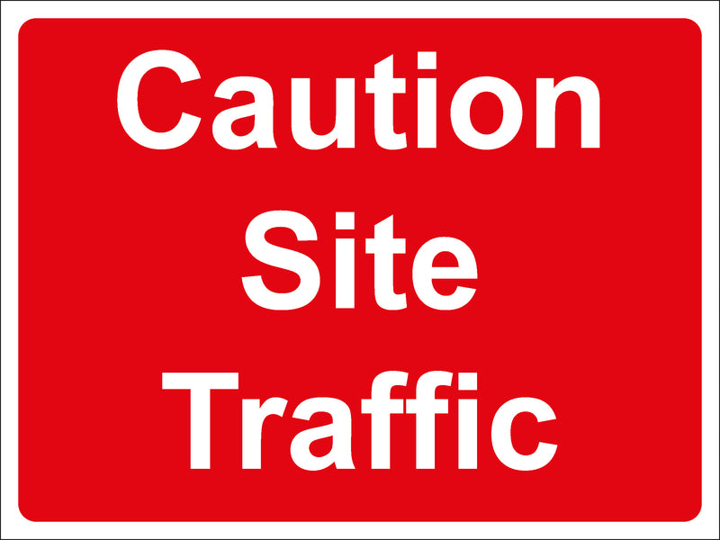 Temporary Sign - Caution Site Traffic