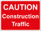 Temporary Sign - CAUTION  Construction Traffic