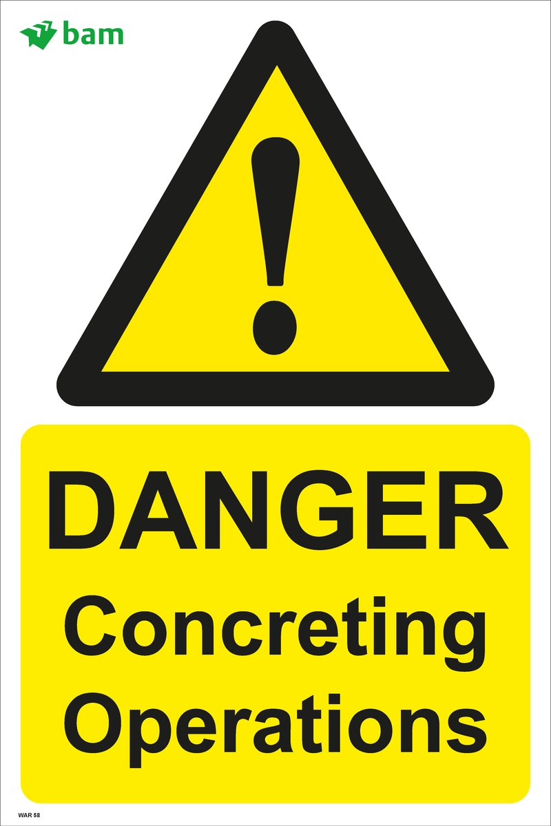 DANGER Concreting Operations