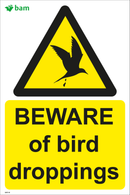 BEWARE of bird droppings