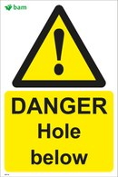 DANGER Hole below