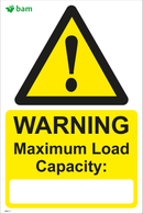 WARNING Maximum Load Capacity