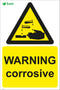 WARNING corrosive