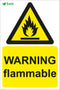 WARNING flammable