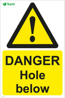 DANGER Hole below