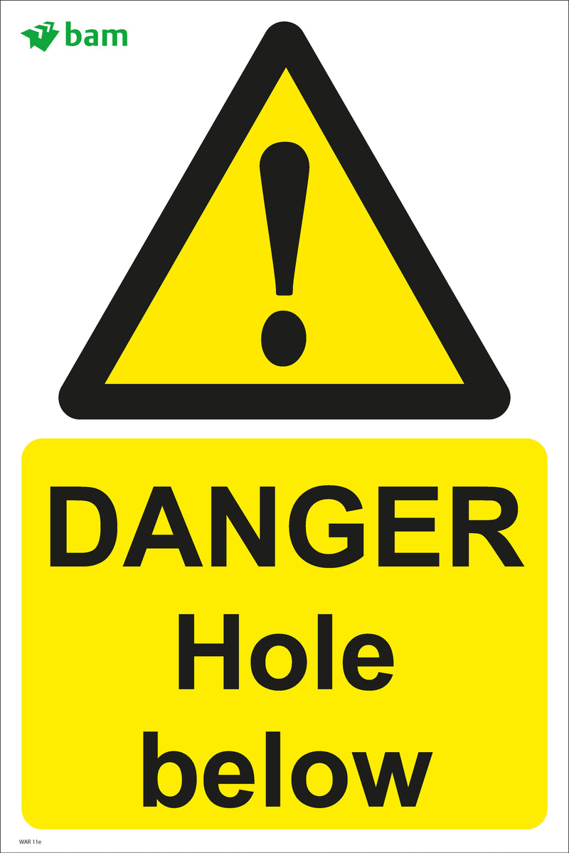 DANGER Hole below