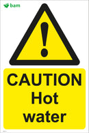 CAUTION Hot water