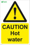 CAUTION Hot water