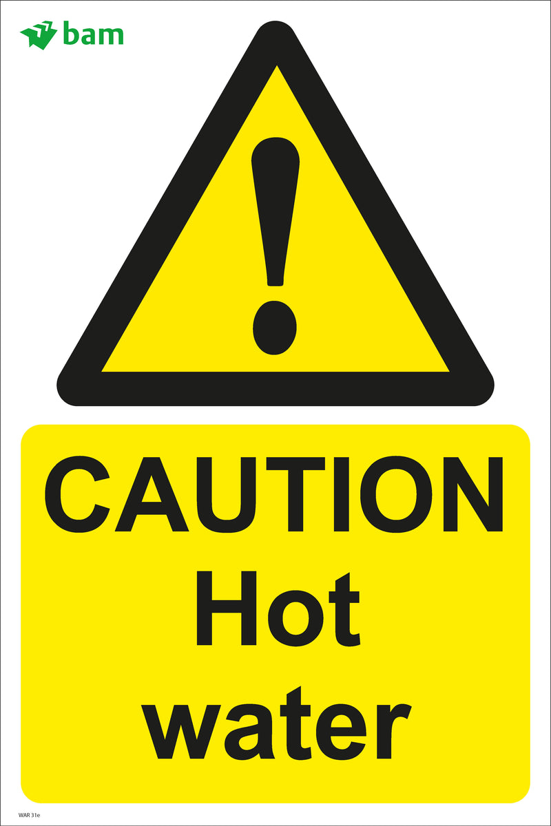 CAUTION Hot water