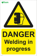 DANGER Welding in progress