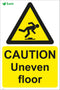 CAUTION Uneven floor