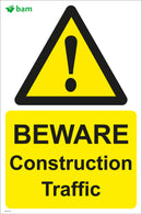 BEWARE Construction Traffic