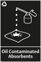 Waste Sign - Oil Contaminated Absorbents