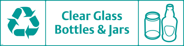 Waste Sign - Clear Glass