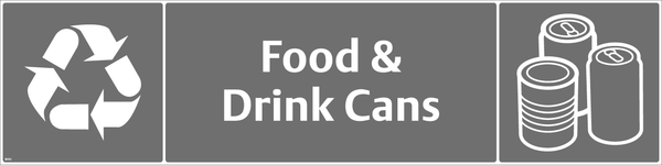 Waste Sign - Food & Drink Cans