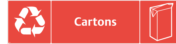 Waste Sign - Cartons