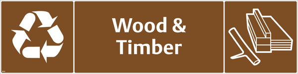 Waste Sign - Wood & Timber