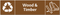 Waste Sign - Wood & Timber