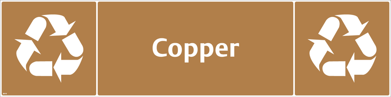 Waste Sign - Copper