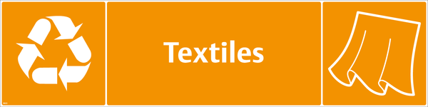 Waste Sign - Textiles
