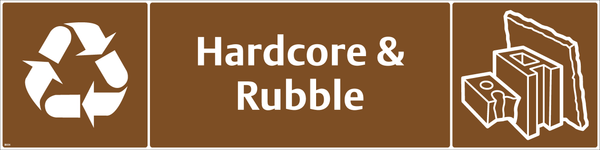 Waste Sign - Hardcore & Rubble