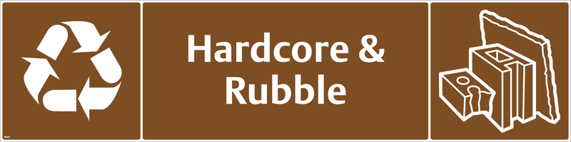 Waste Sign - Hardcore & Rubble