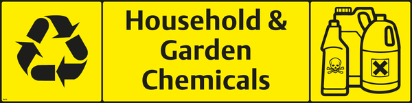 Waste Sign - Household Chemicals