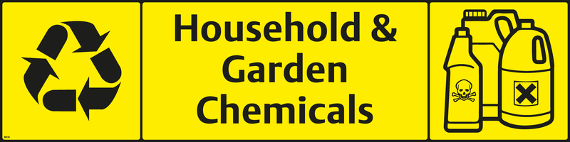 Waste Sign - Household Chemicals