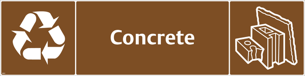 Waste Sign - Concrete