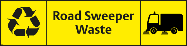 Waste Sign - Road Sweeper Waste