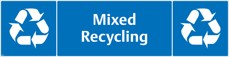 Waste Sign - Mixed Recycling