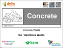 Waste Sign - Concrete