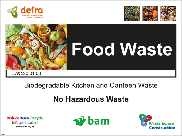 Waste Sign - Food Waste