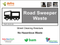 Waste Sign - Road Sweeper Waste