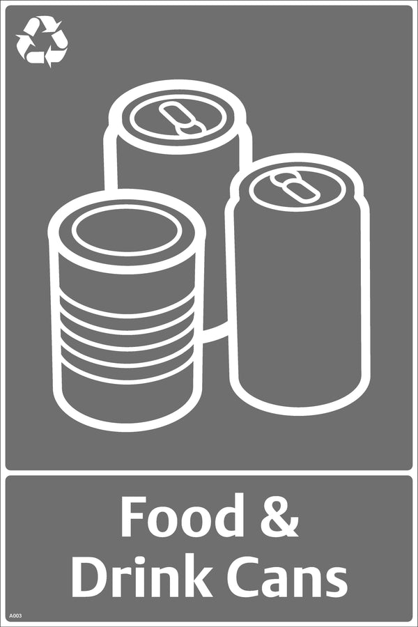 Waste Sign - Food & Drinks Cans